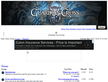 Tablet Screenshot of guardiancrossforum.com